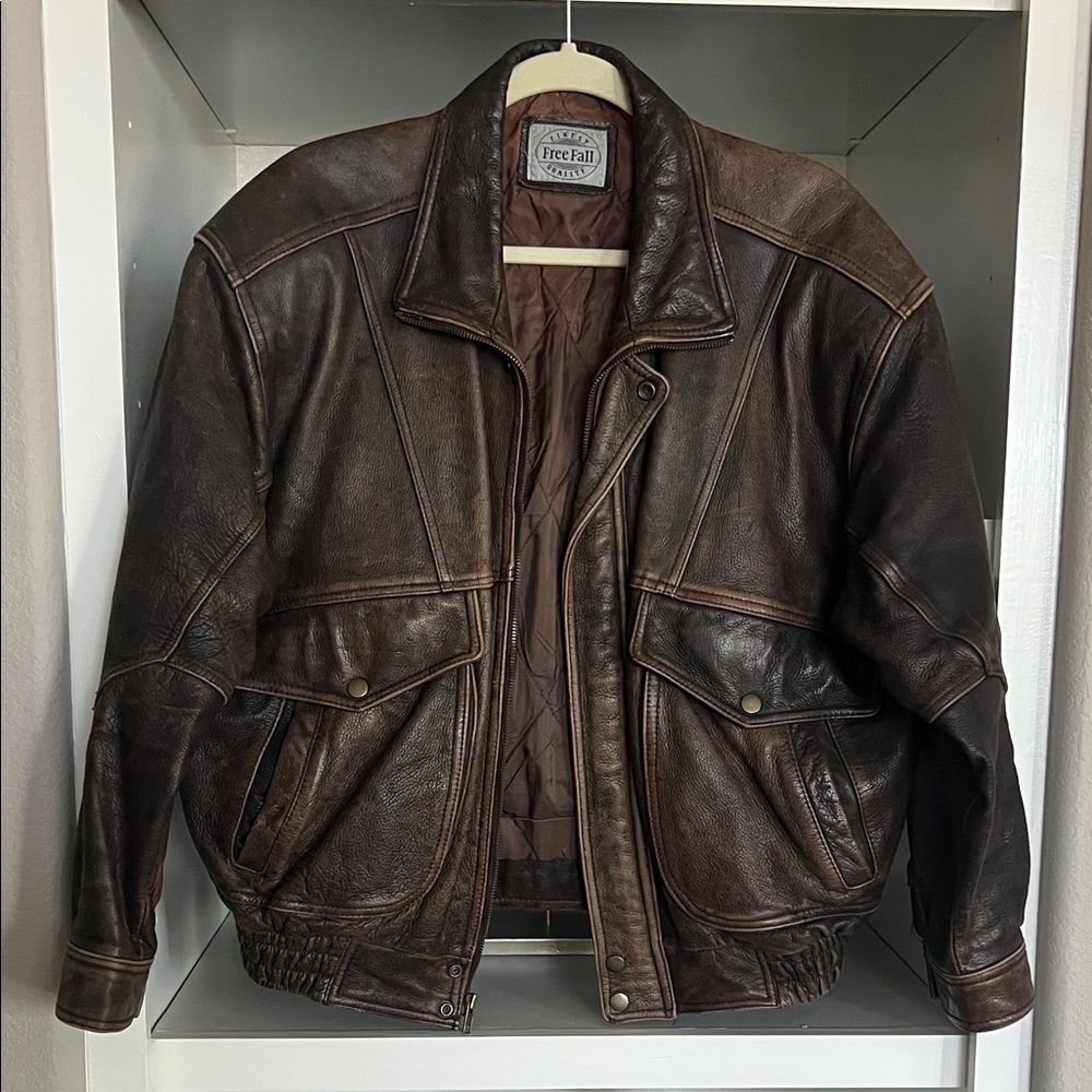 Men's Brown Leather Jacket